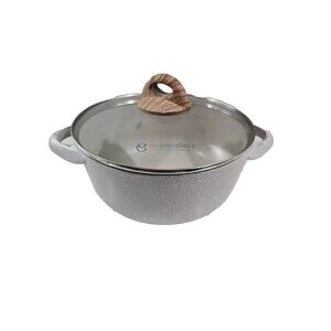 Masterclass Saucepan Casserole 9.5 inch 4.3 QT With Lid Premium Kitchen Cookware
